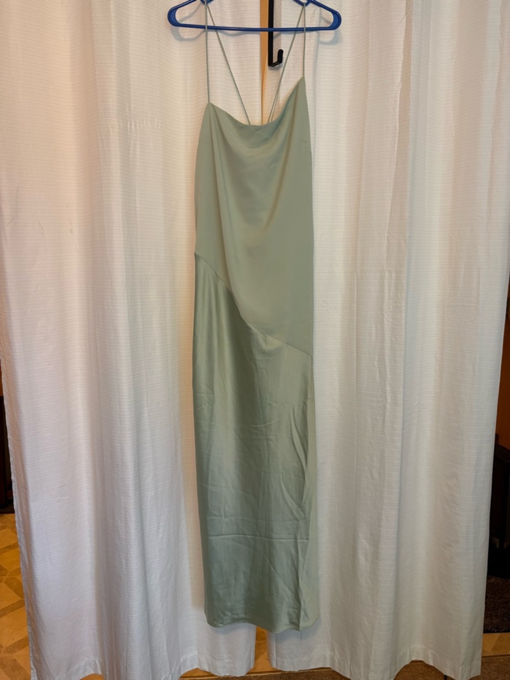 ASOS Sage Green Slip Maxi Dress